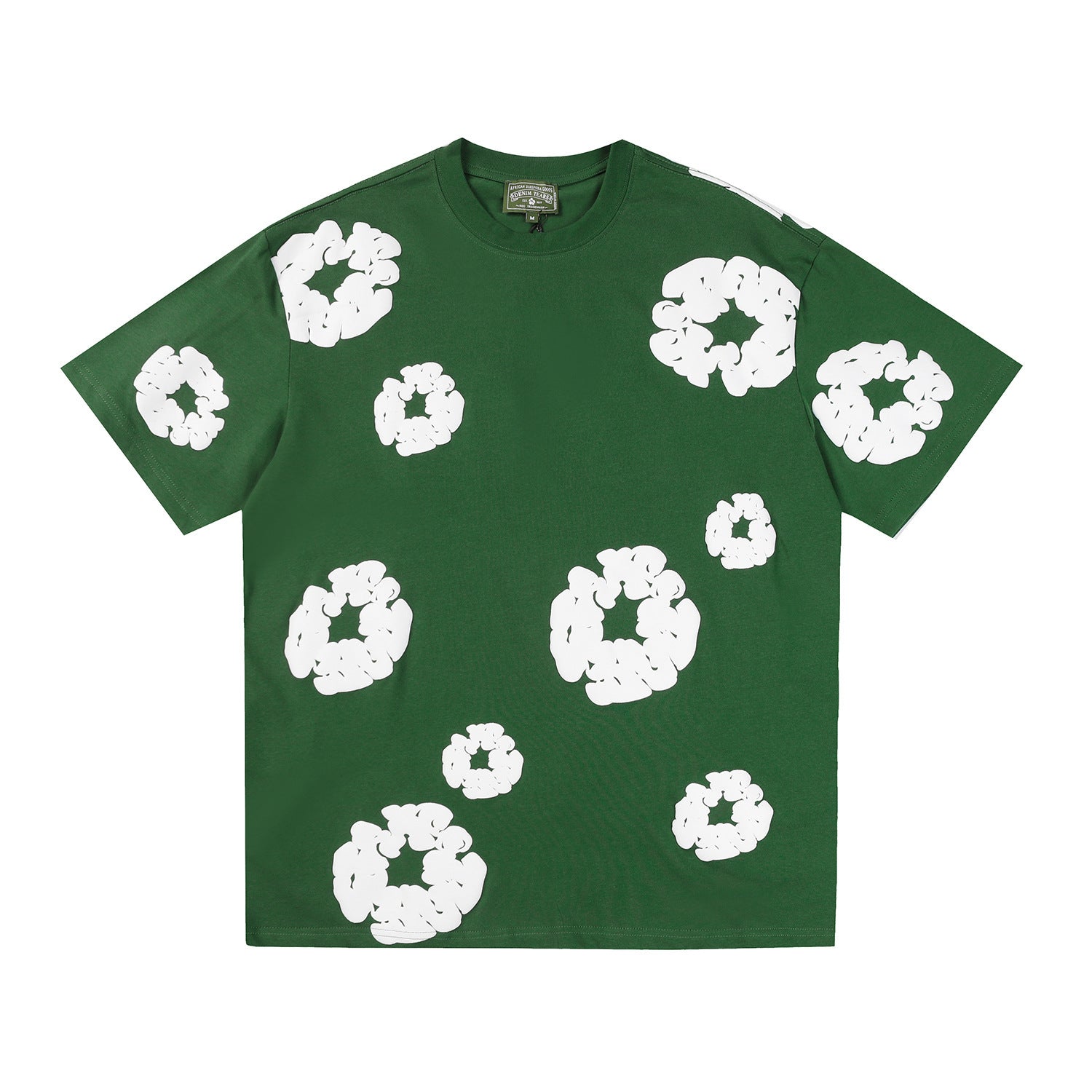 Green T-Shirt | Denim Tears Wreath Print Cotton Tee – VØVRS