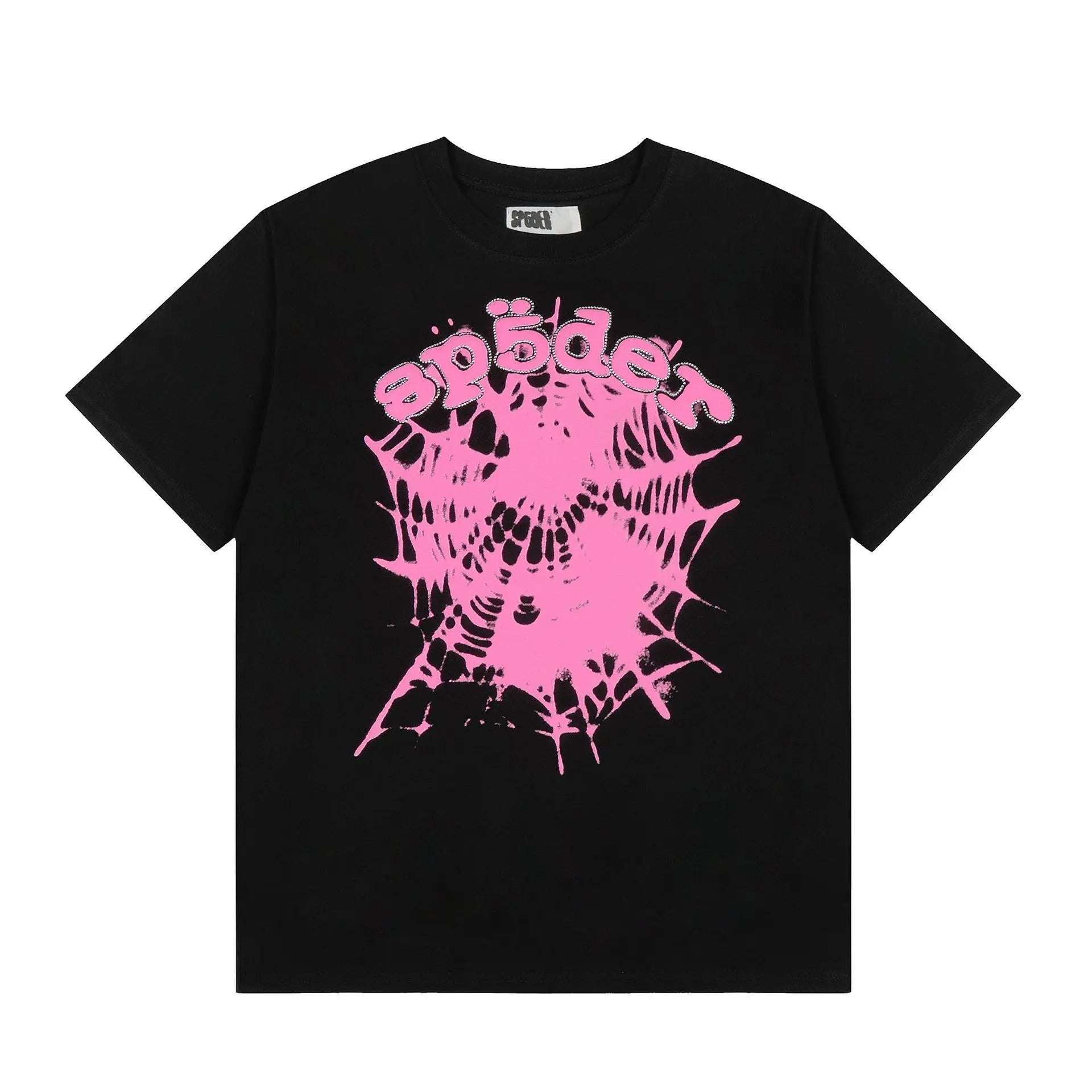 Black Spider Web Graphic Tee | Sp5der Cotton Comfort – VØVRS