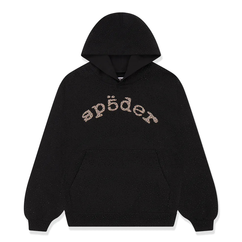 Sp5der VVS パーカー ブラック Sサイズ VVS Spider Hoodie | Black Sp5der Rhinestone Hoodie – VØVRS