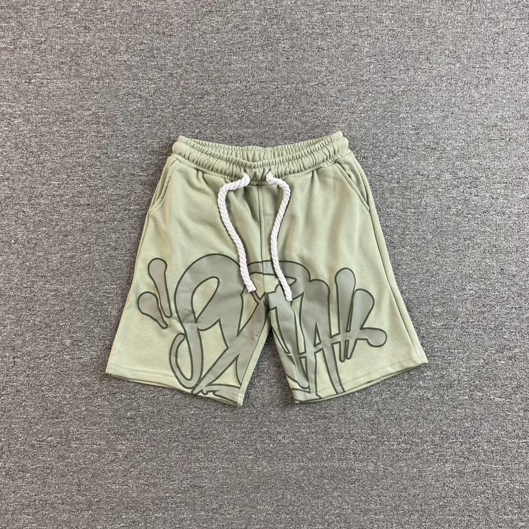 Olive Green Shorts | Syna World Heavyweight Graphic – VØVRS