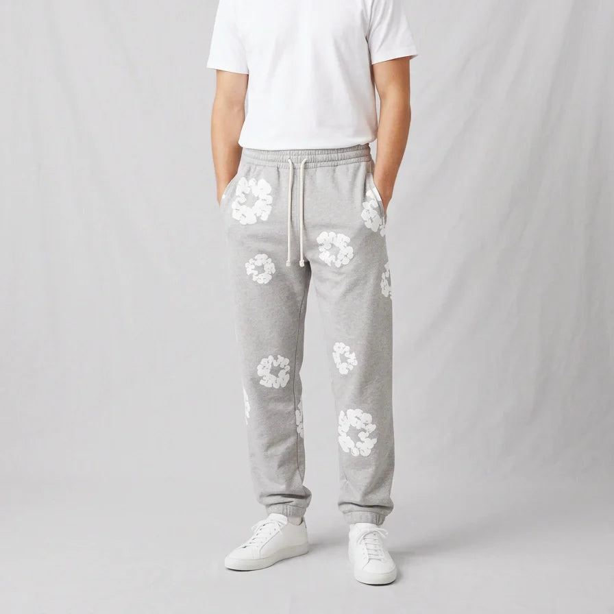 Grey “Cotton Wreath” Denim Tears Sweatpants