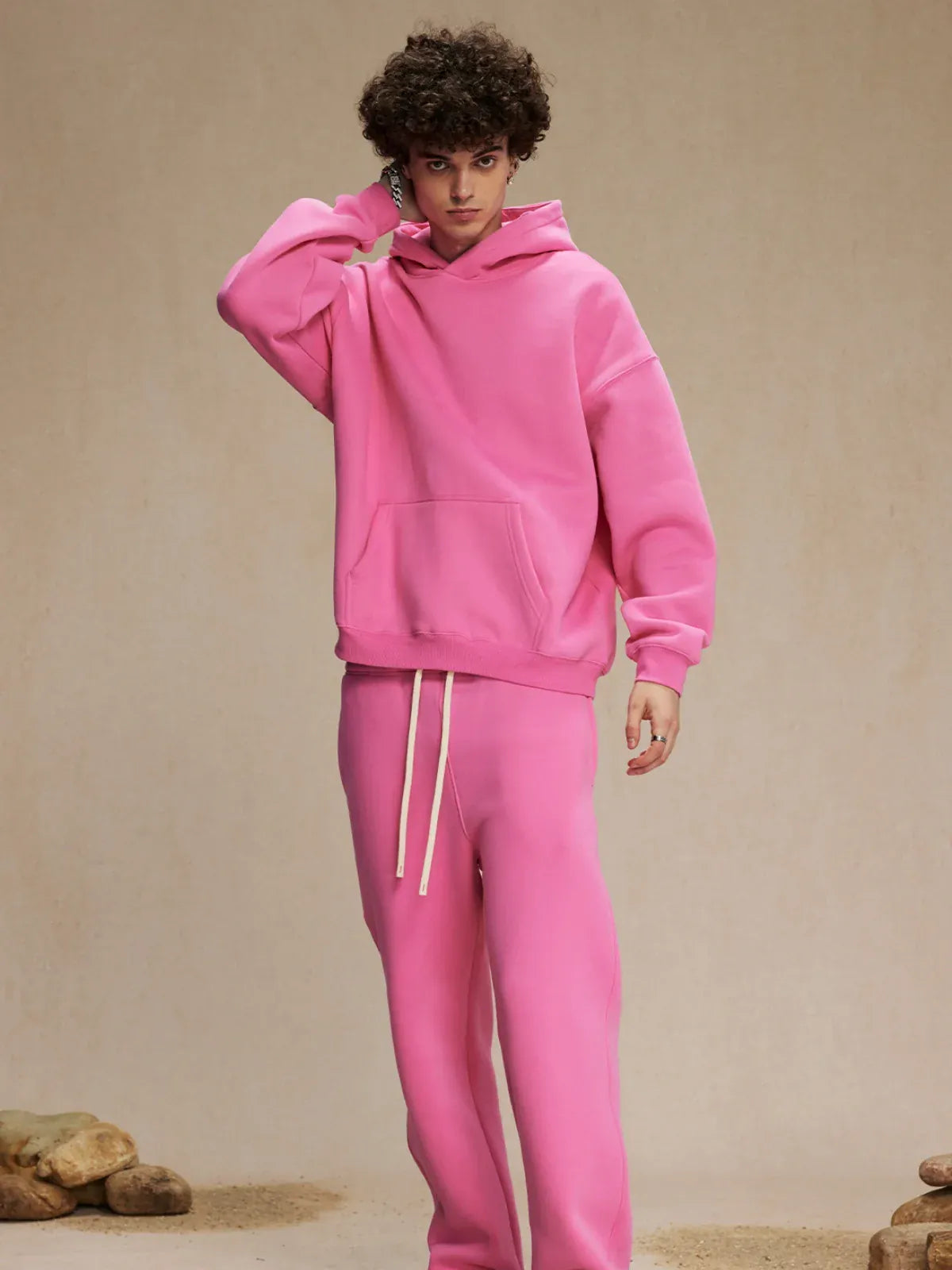 Custom Anime Character Bubblegum Pink Hoodie - Personalized 350GSM 100% Cotton Pullover