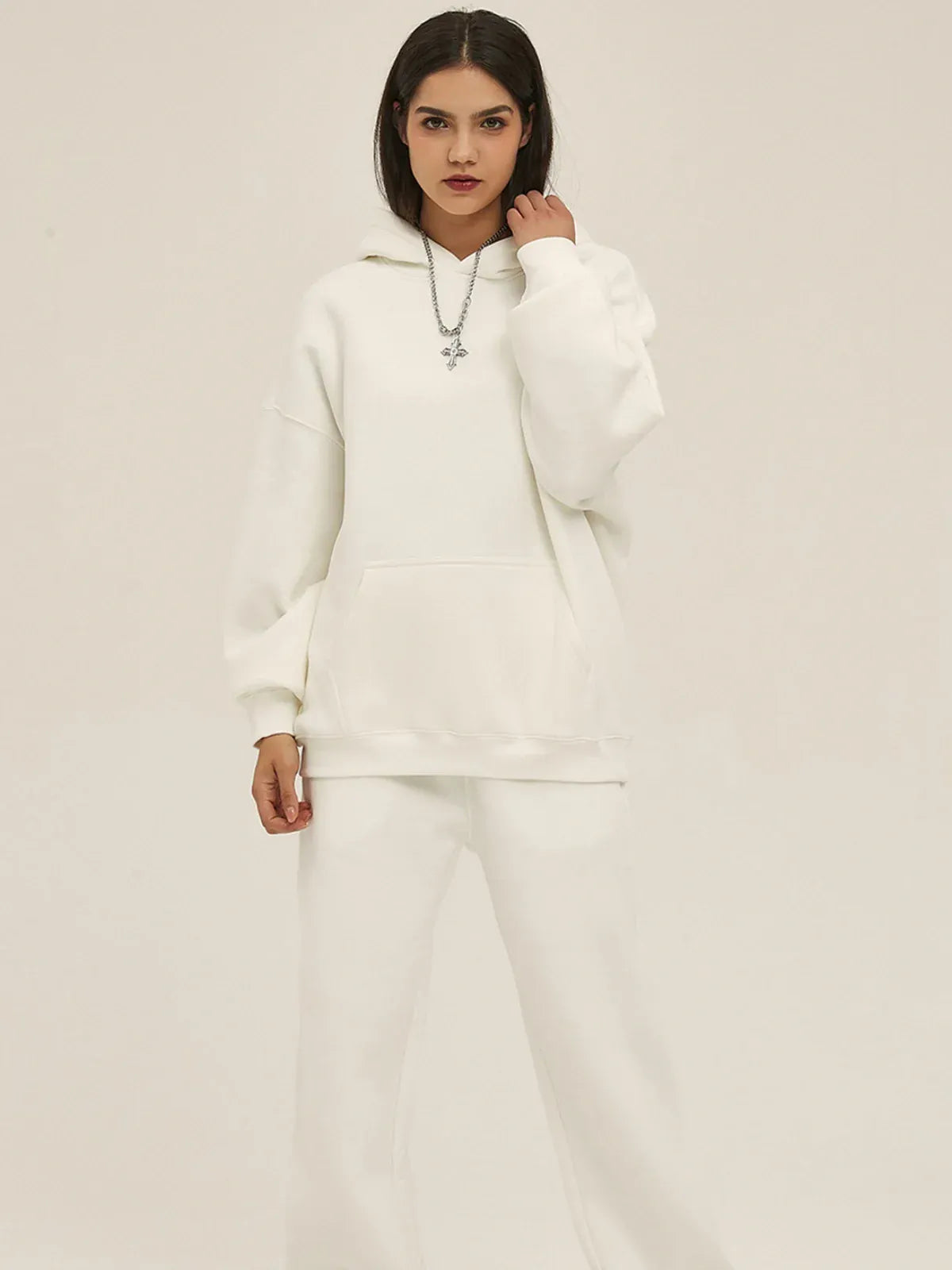 Custom Anime Character White Hoodie - Personalized 350GSM 100% Cotton Pullover