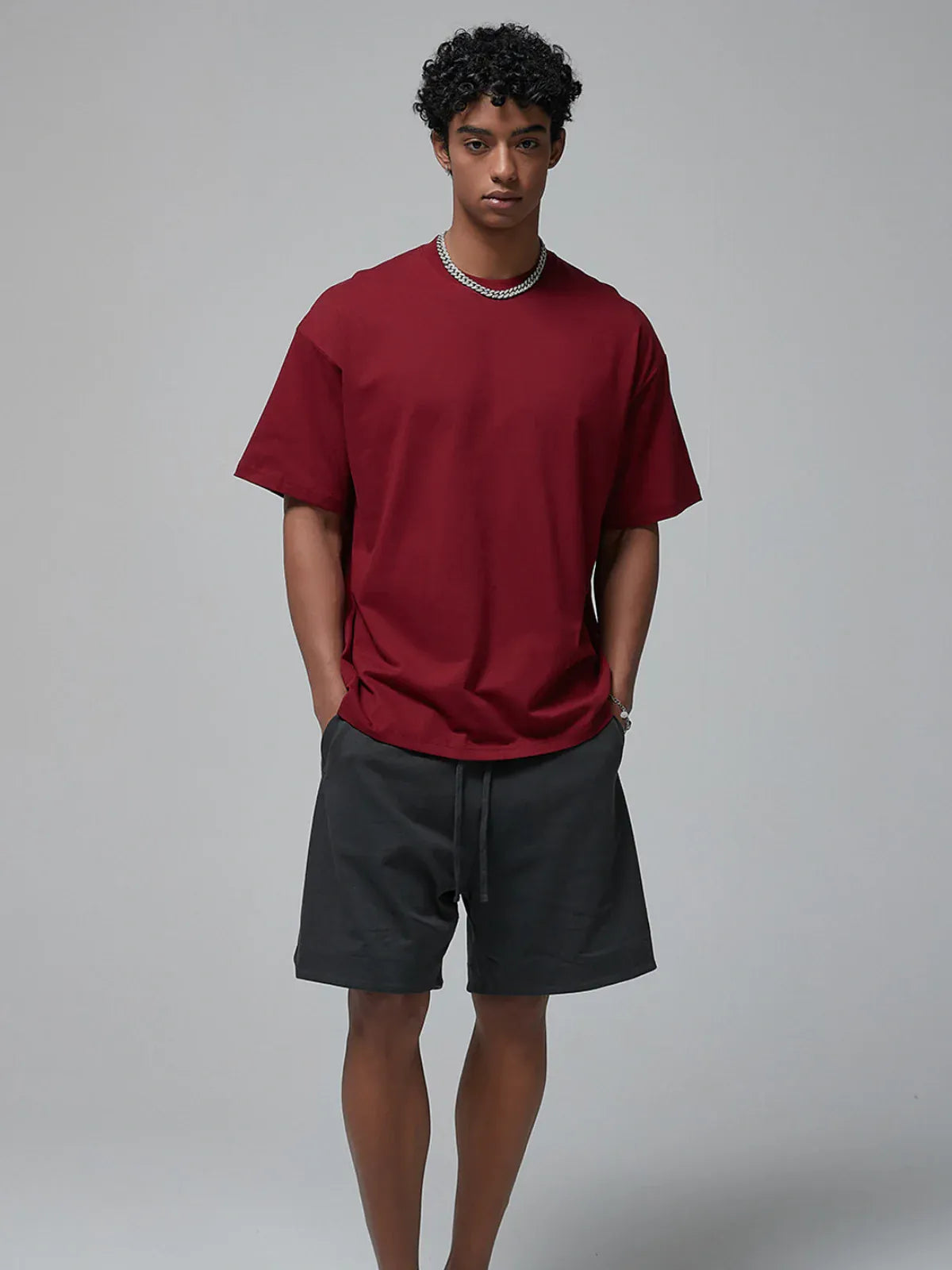 Custom Anime Character Burgundy T-Shirt - Personalized 230GSM 100% Cotton Tee