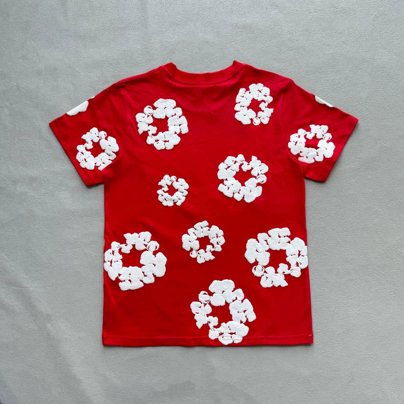 Red T-Shirt | Denim Tears Wreath Graphic Cotton – VØVRS