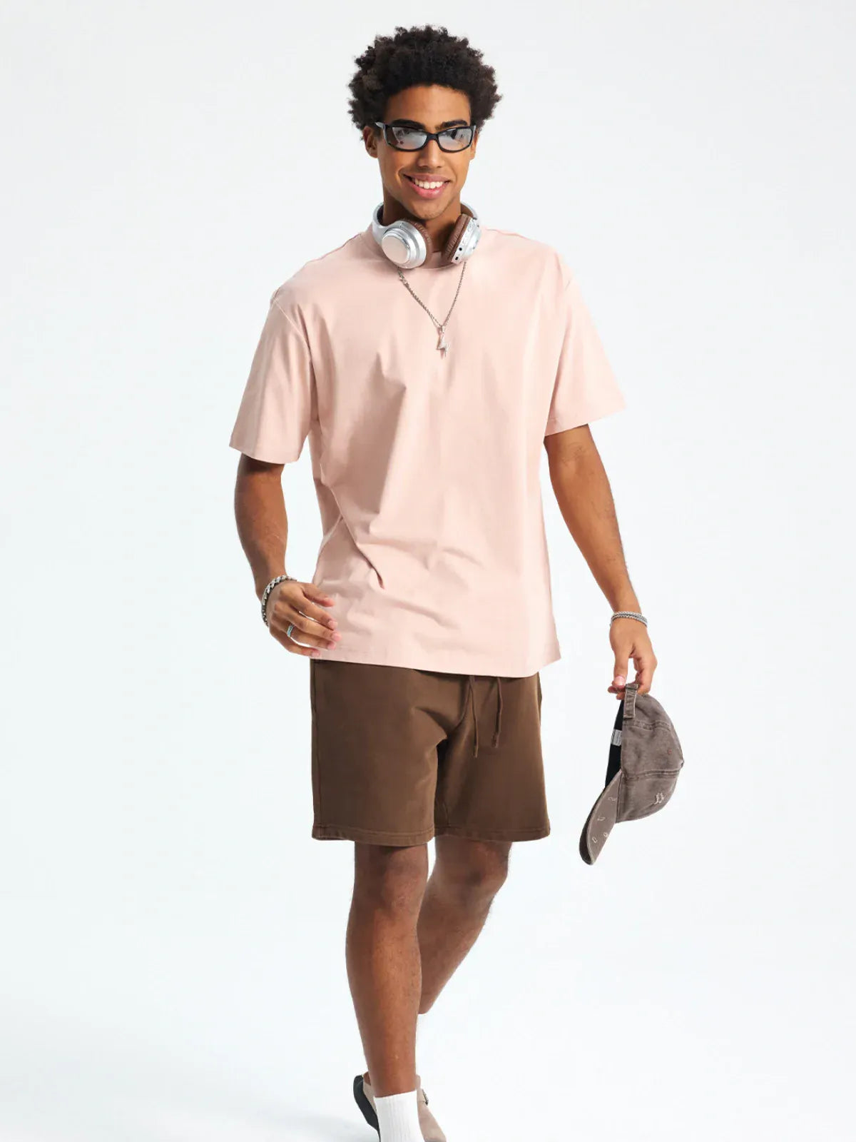 Custom Anime Character Blush Pink T-Shirt - Personalized 230GSM 100% Cotton Tee