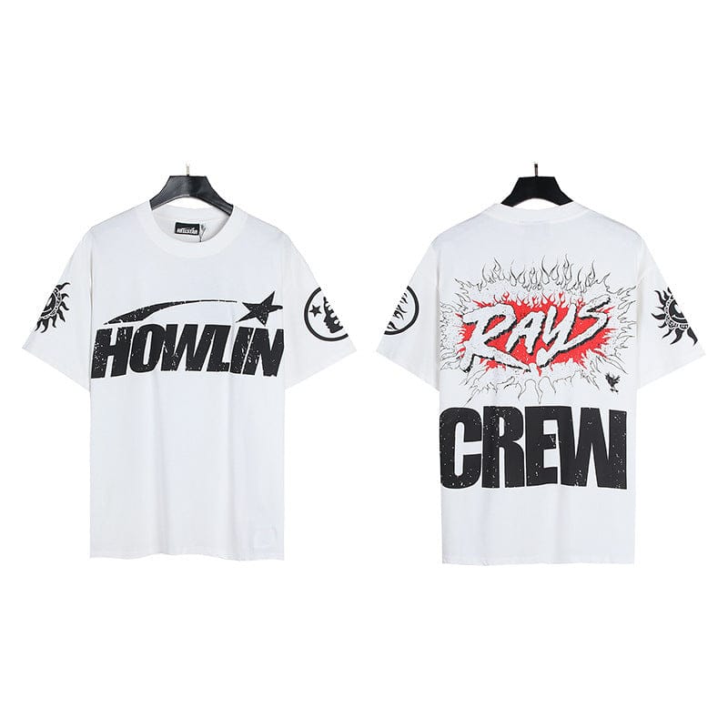 Authentic Hellstar Flame Graphic T-Shirt | White Streetwear Edition