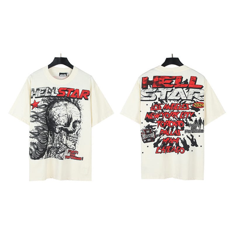 Hellstar Tour Edition Graphic T-Shirt - Limited White Collection
