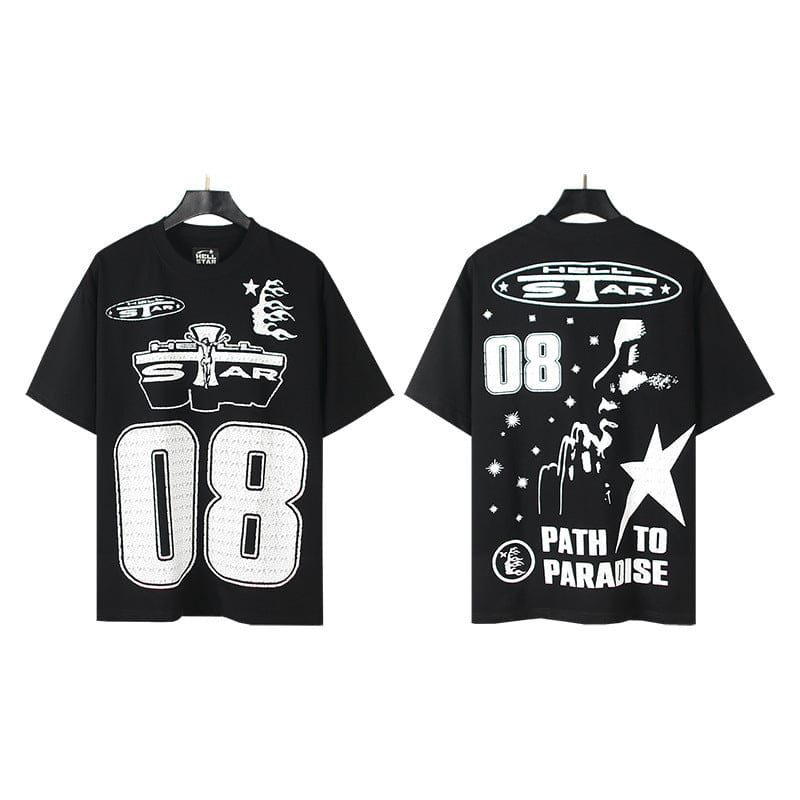 Authentic Hellstar Paradise 08 Graphic T-Shirt | Streetwear Collection