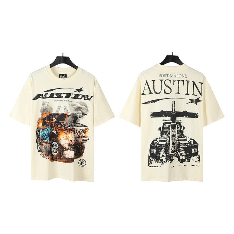 Authentic Hellstar Vintage Wash Graphic Tee - Urban Streetwear Edition