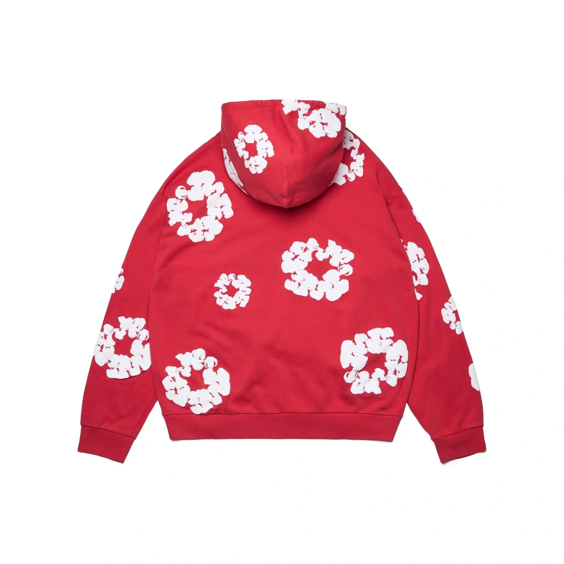 Denim Tears Cotton Wreath Zip Hoodie - Red