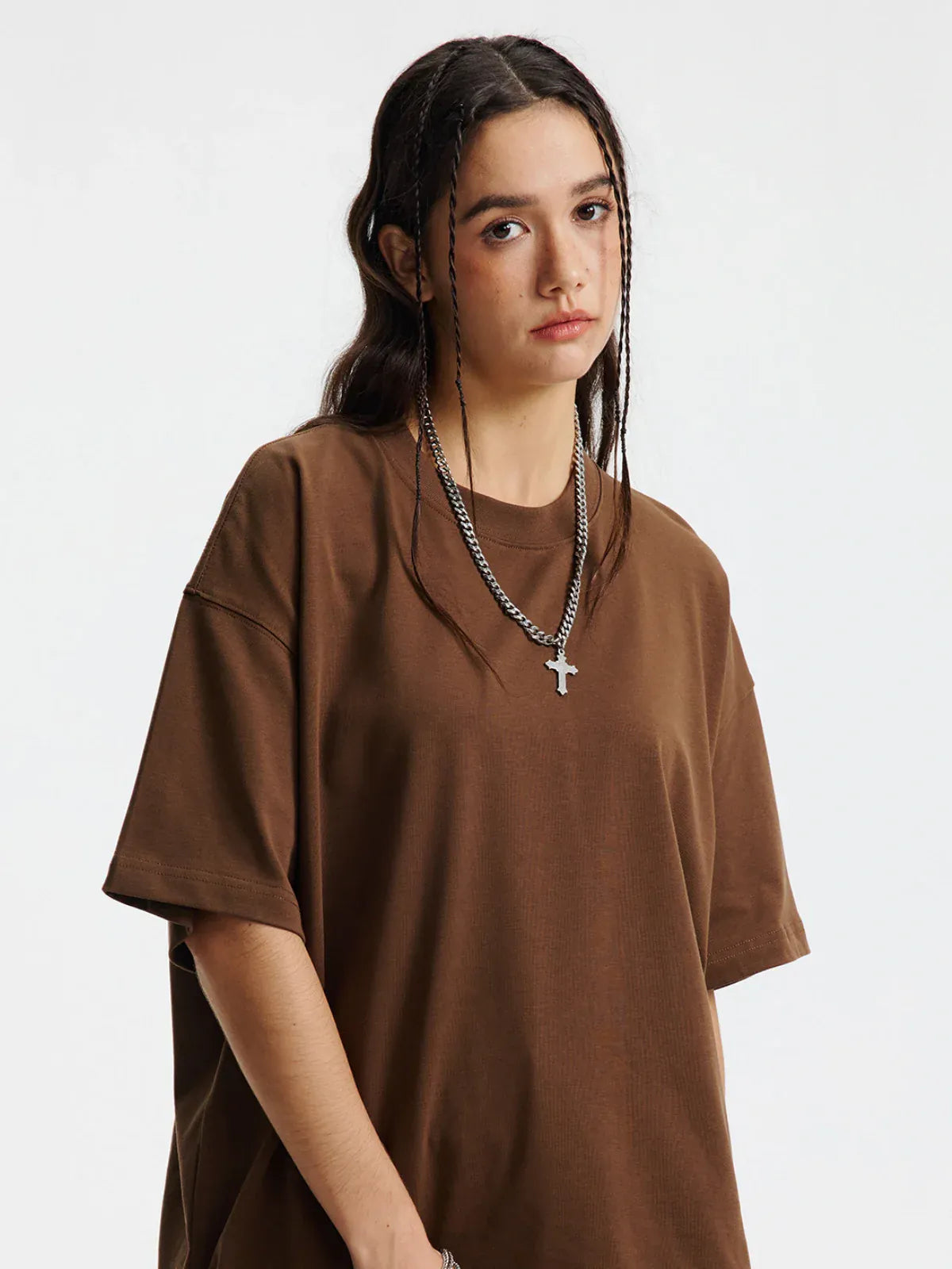 Custom Anime Character Chocolate Brown T-Shirt - Personalized 230GSM 100% Cotton Tee