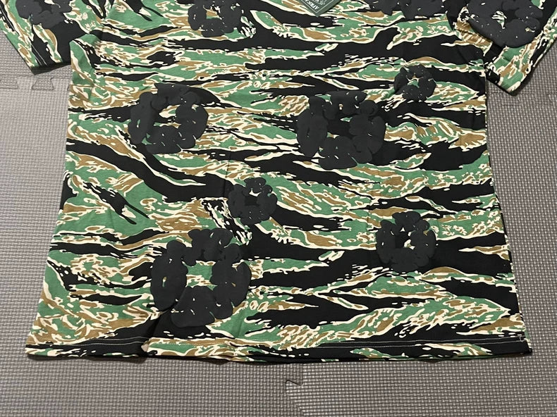 Green Tiger Stripe Camo T-Shirt | Denim Tears Cotton Tee – VØVRS