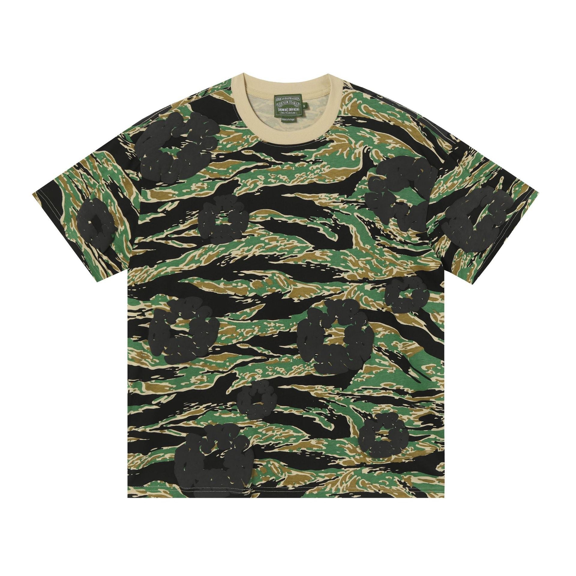 Green Tiger Stripe Camo T-Shirt | Denim Tears Cotton Tee – VØVRS