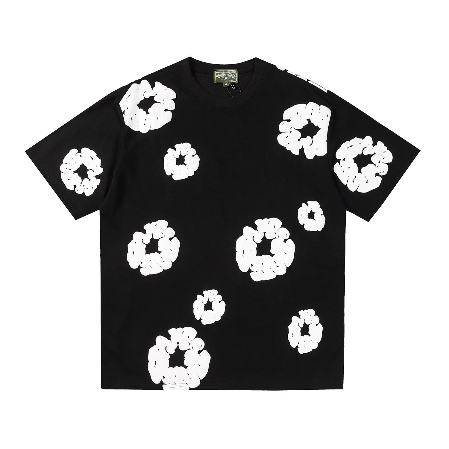 Black T-Shirt | Denim Tears Wreath Print – VØVRS