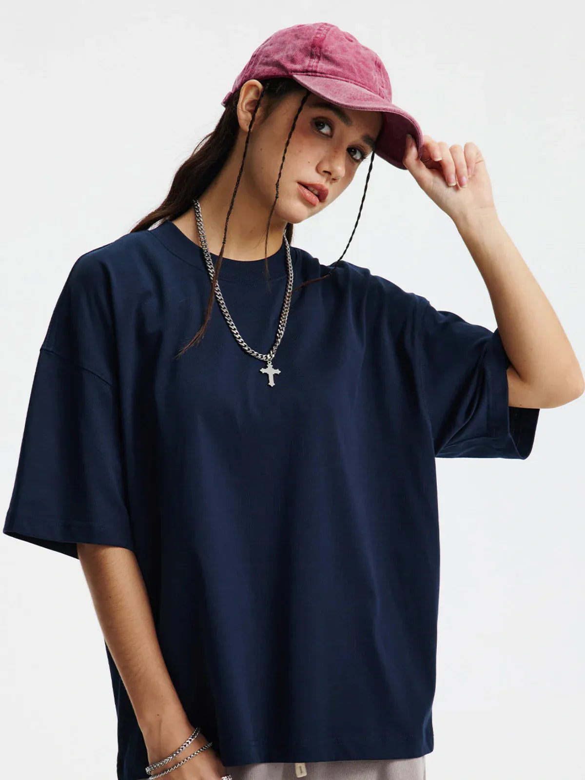 Custom Anime Character Navy T-Shirt - Personalized 230GSM 100% Cotton Tee