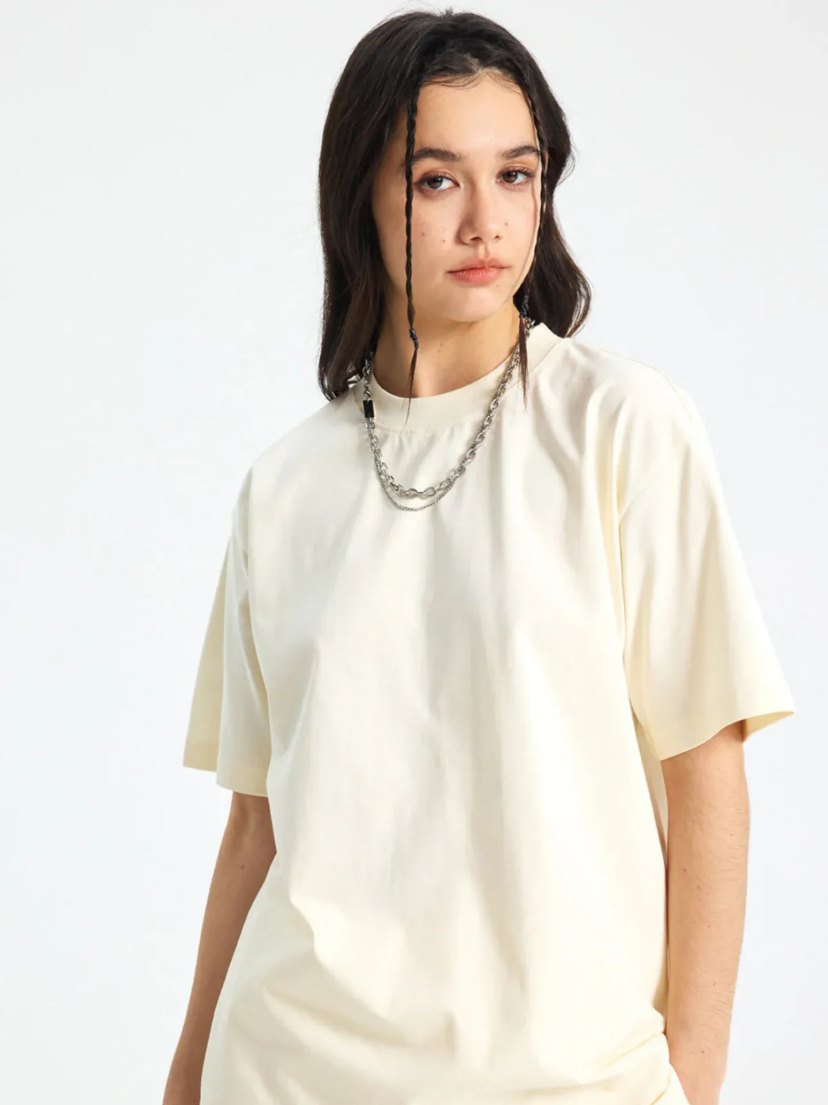 Custom Anime Character Cream T-Shirt - Personalized 230GSM 100% Cotton Tee