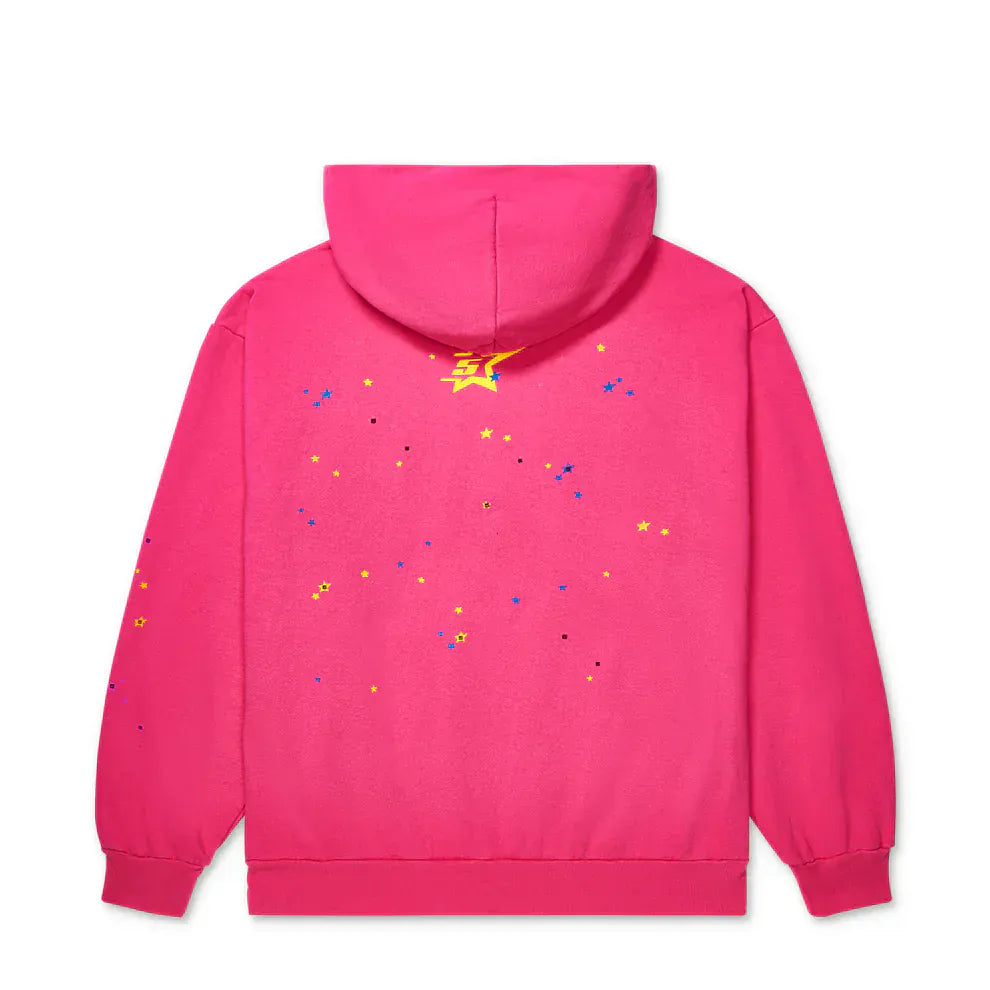 Sp5der “Nevermind the Punk” Hoodie – Hot Pink 440GSM Heavyweight Streetwear Pullover