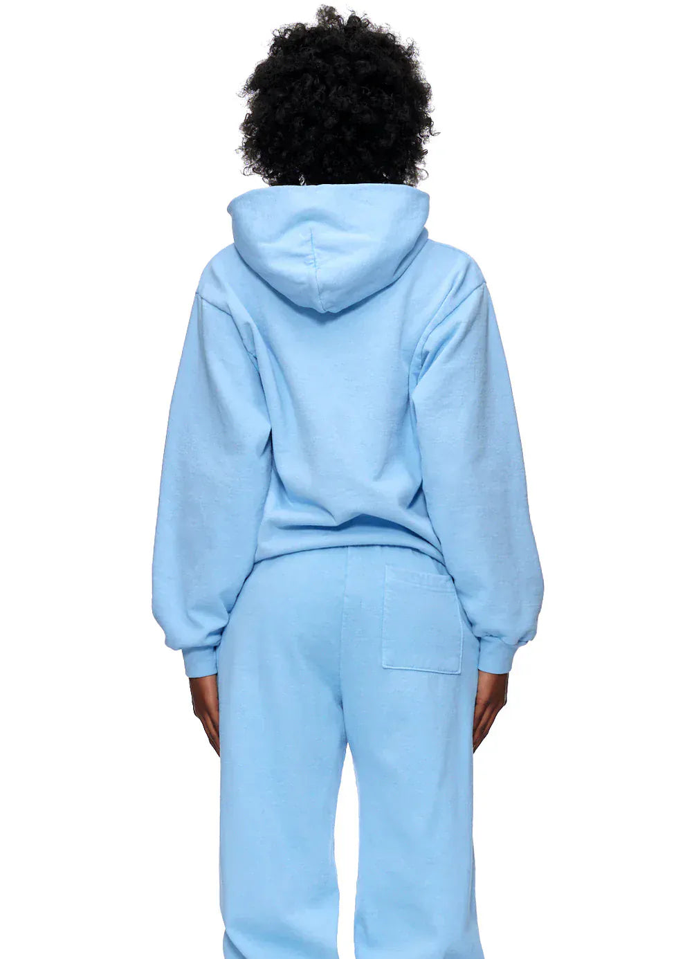 Sp5der Hoodie – Sky Blue 440GSM Heavyweight Chenille Logo Spider-Web Streetwear Pullover