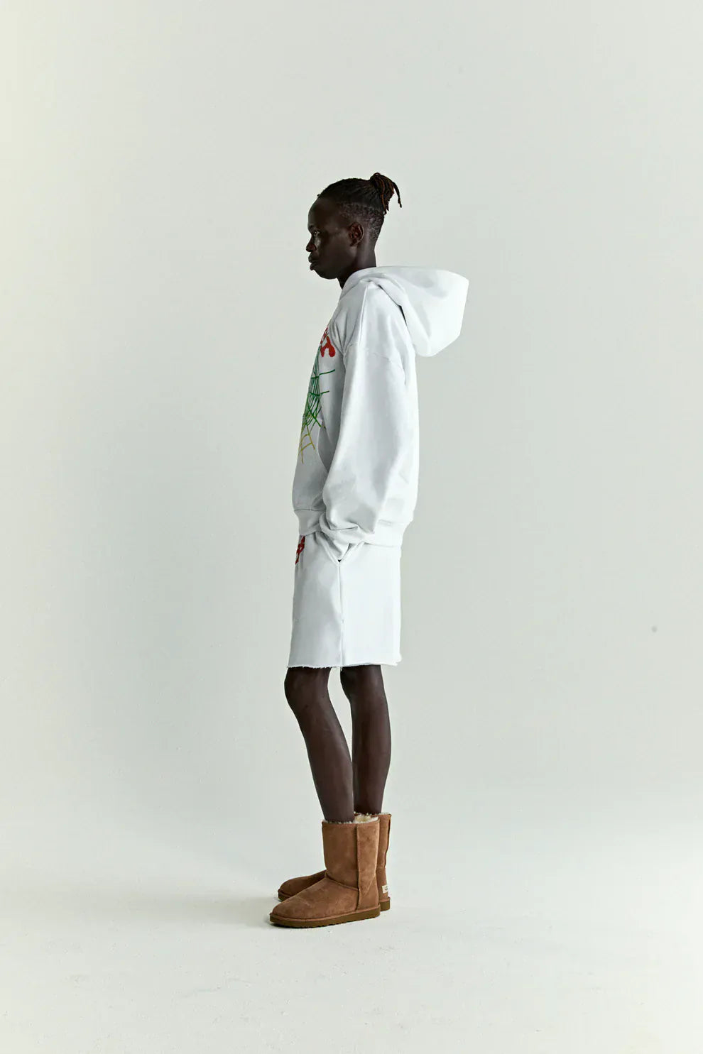 Sp5der “Toxic Web” Hoodie – White & Neon Lime 440GSM Heavyweight Oversized Streetwear Pullover