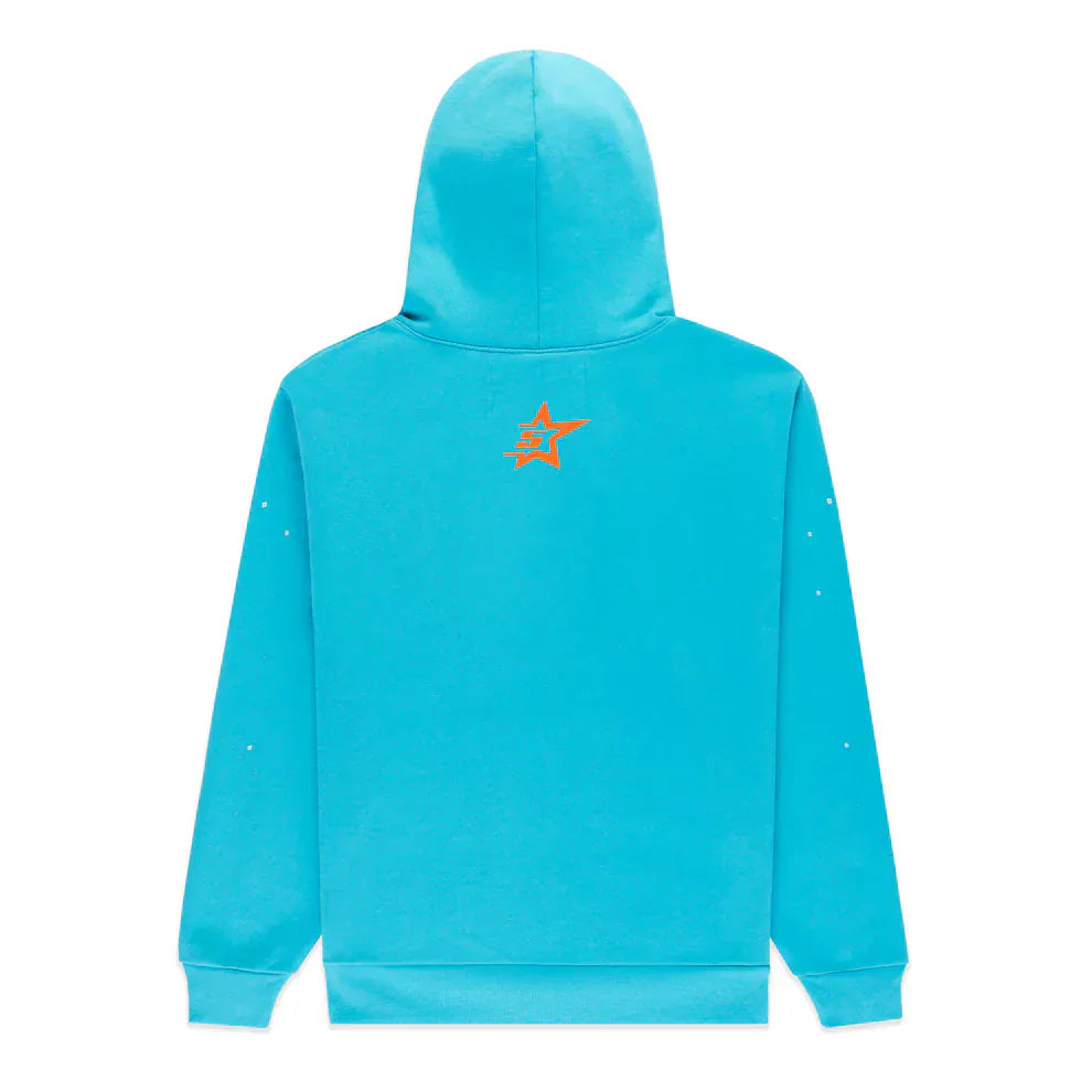 Sp5der “Nevermind the Spider” Hoodie 440GSM – Sky Blue Heavyweight