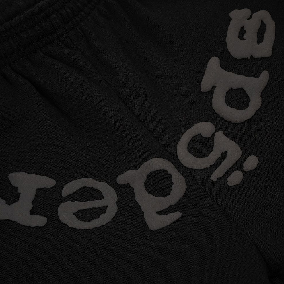 Sp5der Black Tonal Logo Sweatpants 100% Cotton Unisex Streetwear Joggers