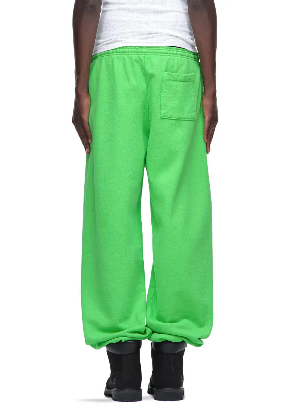 Sp5der Sweatpants – Unisex Green Cotton Sweatpants with Front Logo Print