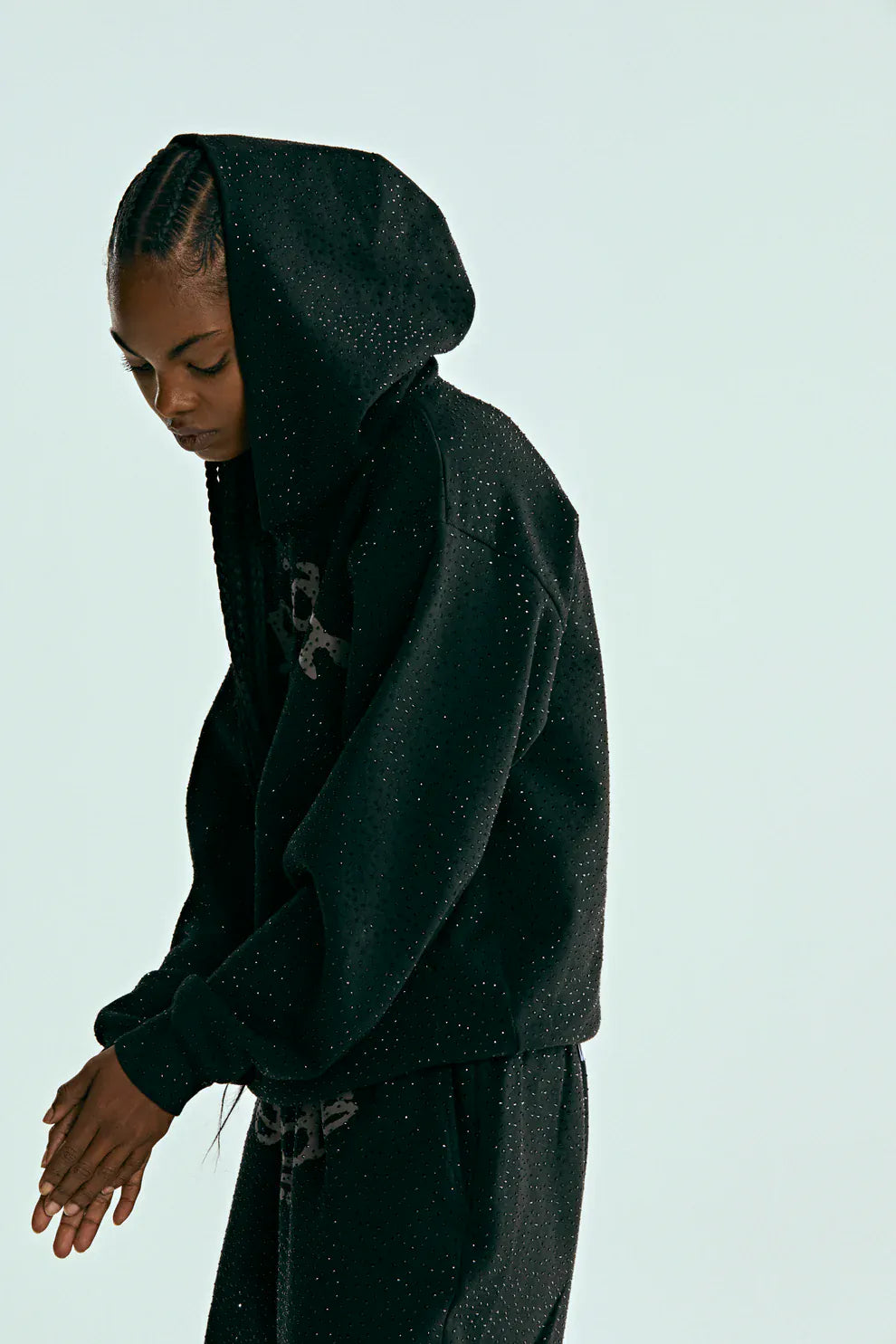 VVS Spider Hoodie | Black Sp5der Rhinestone Hoodie – VØVRS