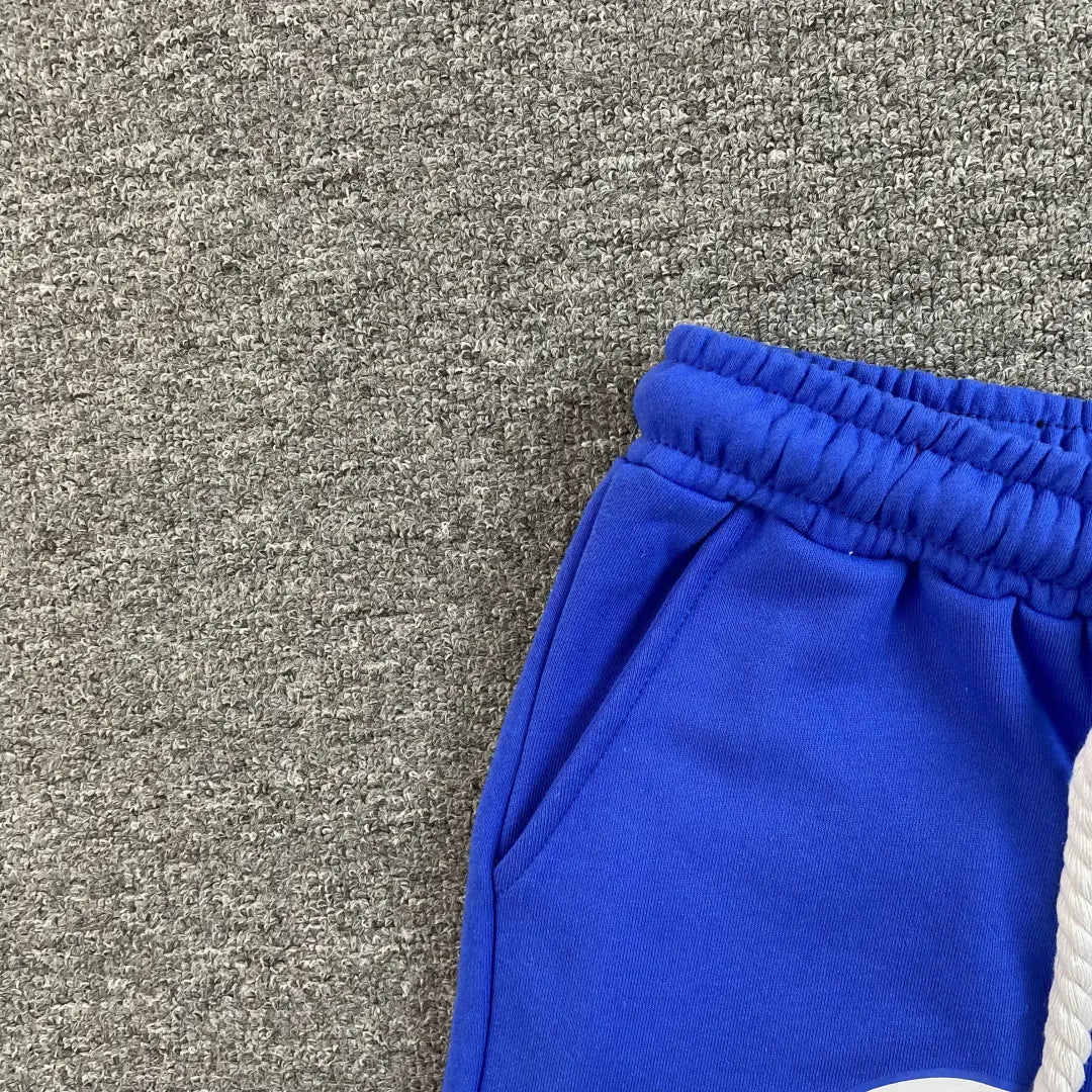 Syna World Graffiti Logo Sweat Shorts - Royal Blue