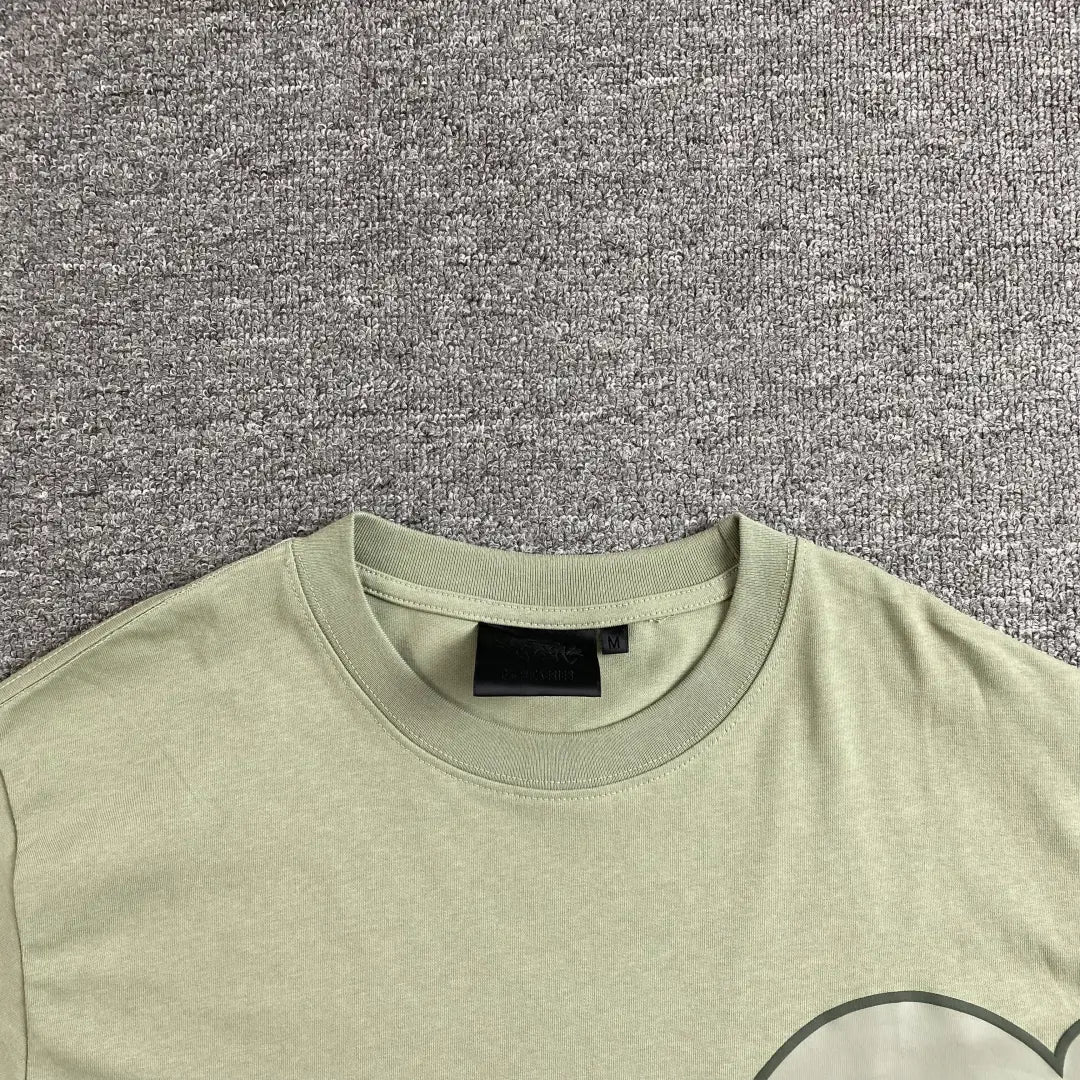 Syna World Tonal Letter Graphic T-Shirt - Sage Green