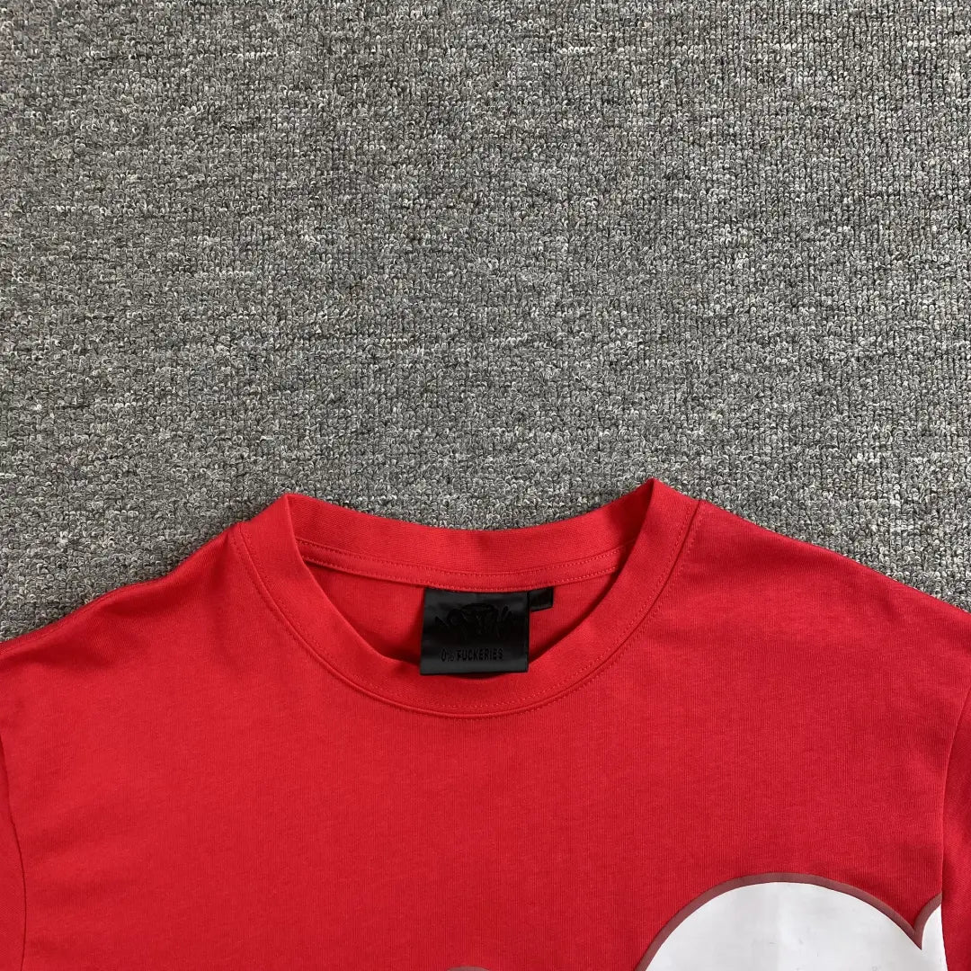 Syna World Red Letter Print Crew Neck T-Shirt