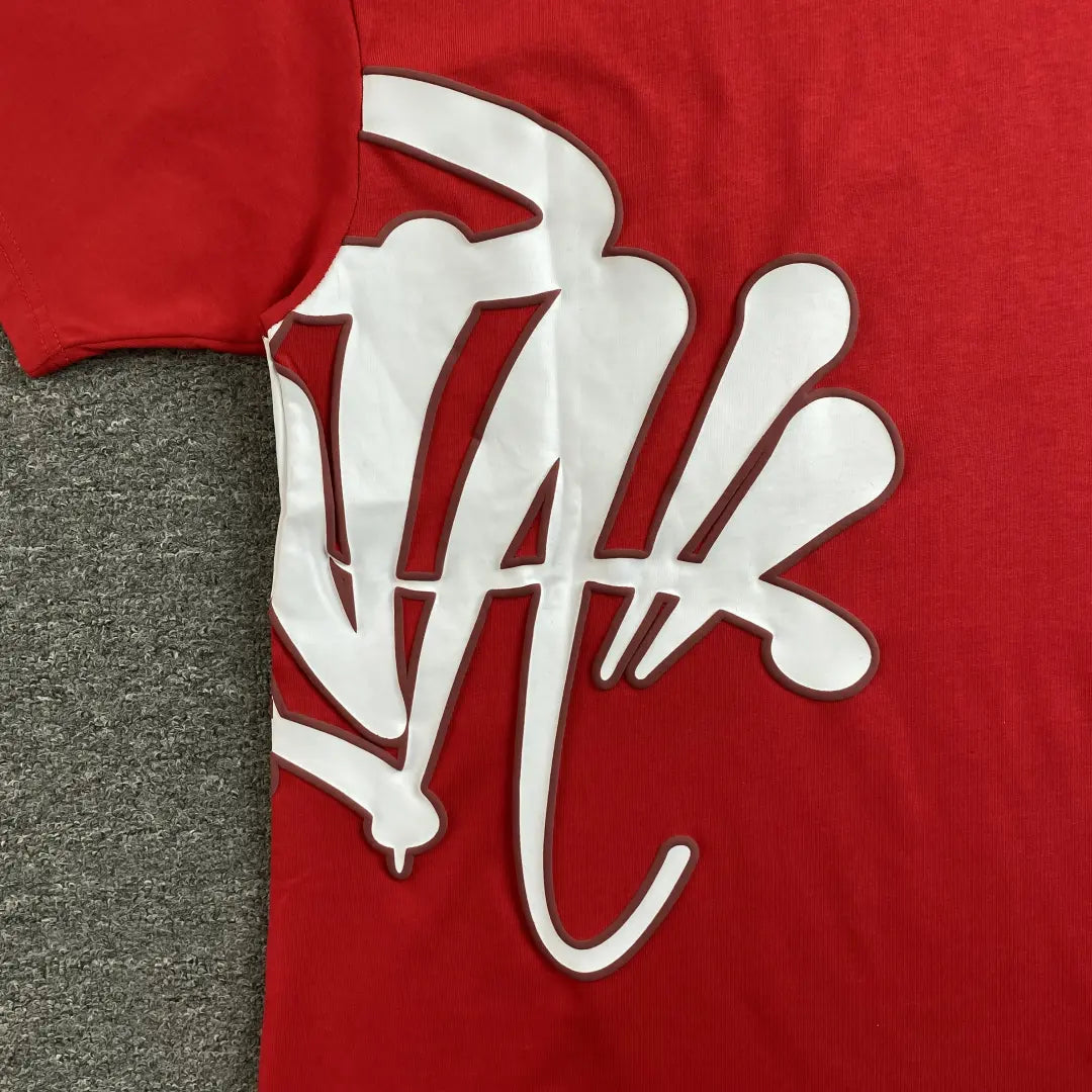Syna World Red Letter Print Crew Neck T-Shirt