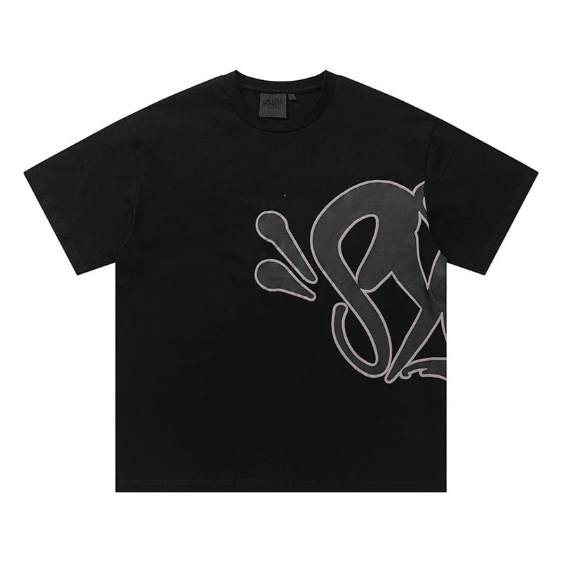Syna World Graphic T-Shirt – a streetwear short sleeve tee available in 8 colors, featuring a bold, stylized graphic on the front. Ideal for fans of unique streetwear graphic tees.